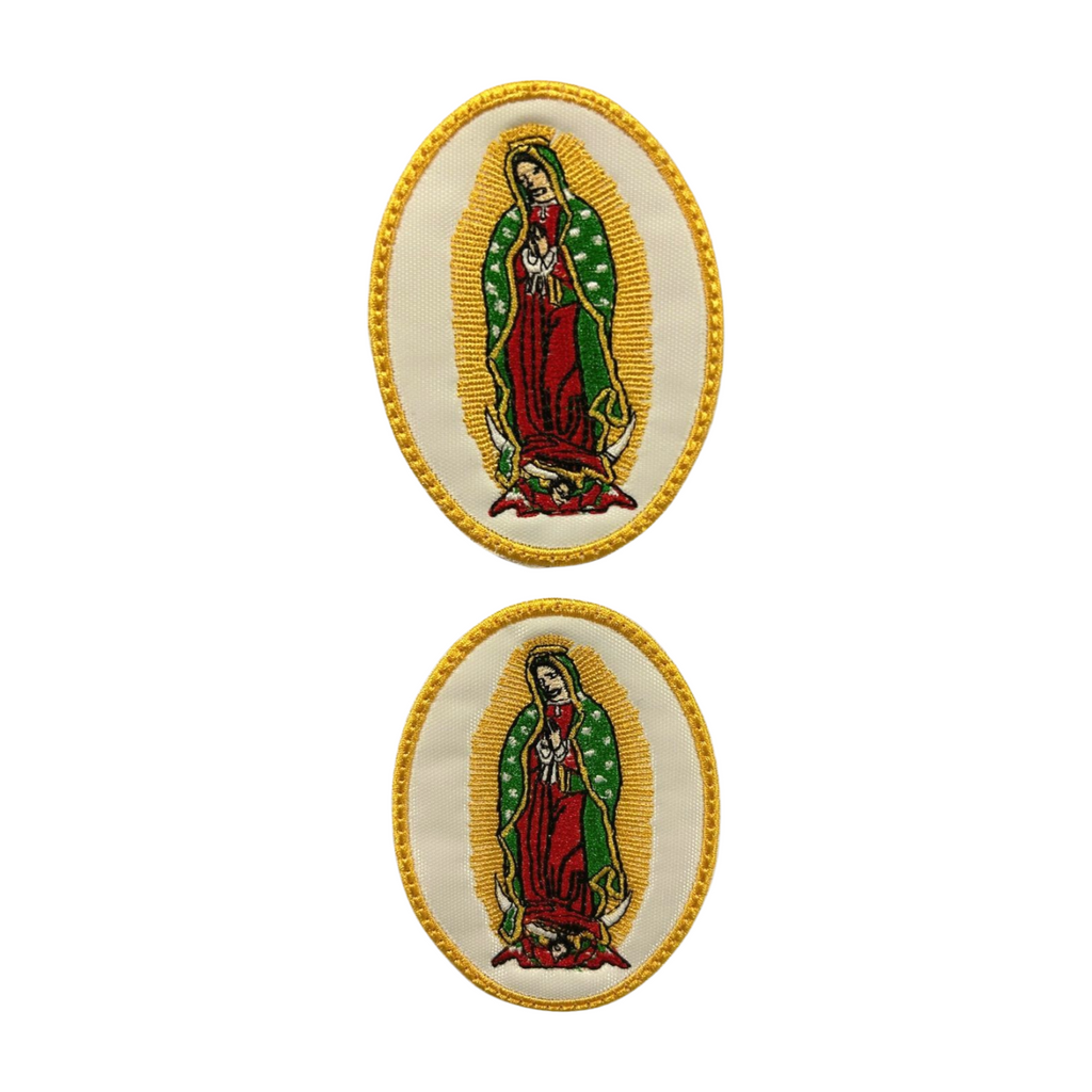 Parche Bordado Termoadhesivo Virgen Guadalupe Chico 2 PZ CH122 Fabian