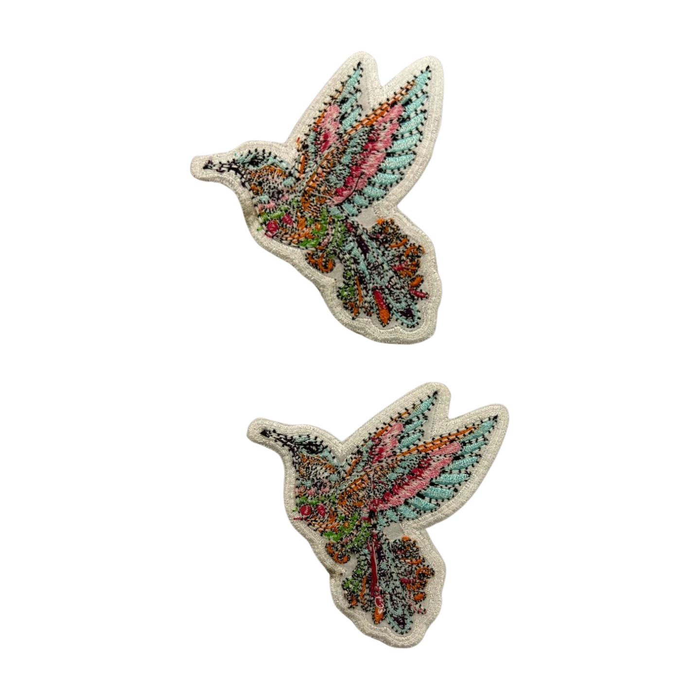 Parche Bordado Termoadhesivo Colibrí Pequeño 2 PZ CH128 Fabian