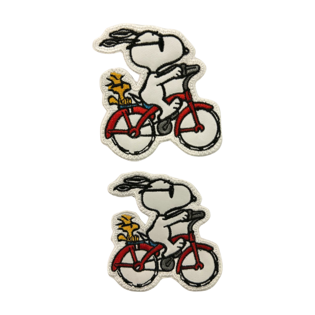 Parche Bordado Termoadhesivo Snoopy Bicicleta 2 PZ CH161 Fabian