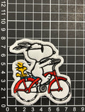 Parche Bordado Termoadhesivo Snoopy Bicicleta 2 PZ CH161 Fabian