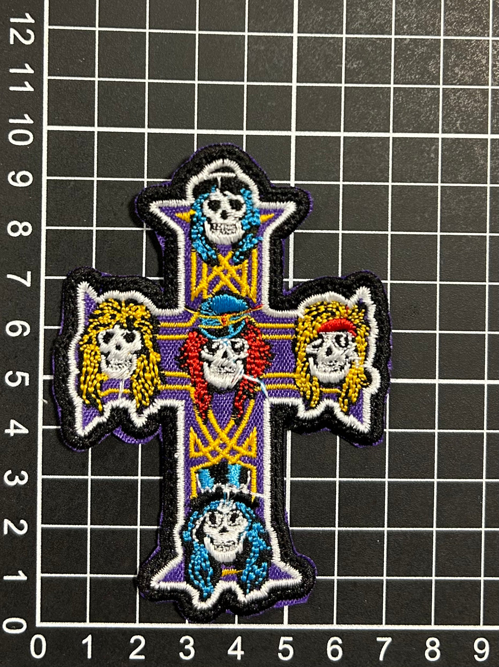 Parche Bordado Termoadhesivo Artesanal Cruz 2 PZ CH236 Fabian