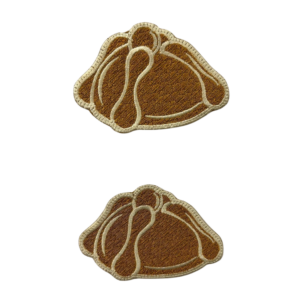 Parche Bordado Termoadhesivo Pan de Muerto 2 PZ CH237 Fabian