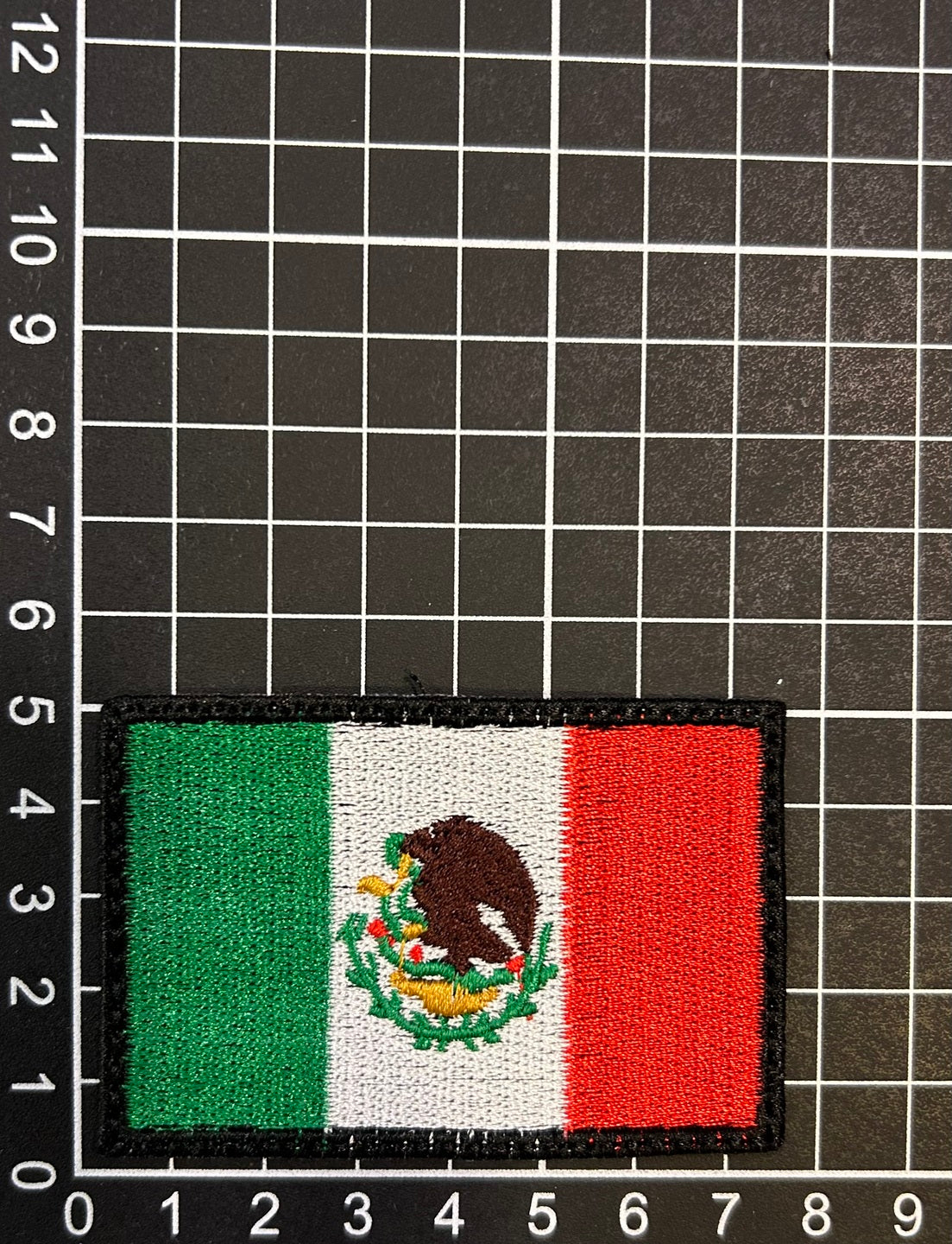 Parche Bordado Termoadhesivo Bandera Mexicana Chica 2 PZ CH31 Fabian