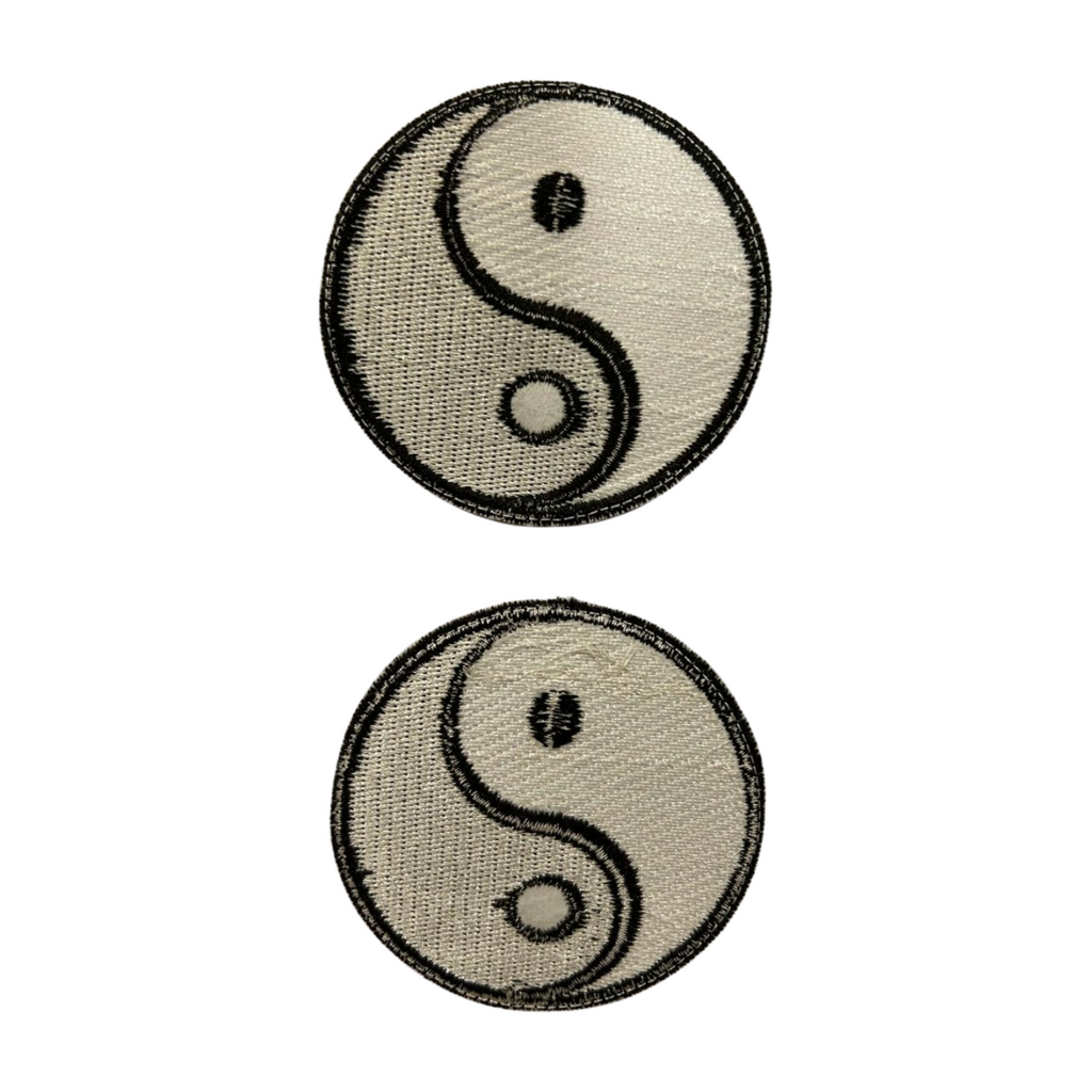 Parche Bordado Termoadhesivo Yin Yang 2 PZ CH45 - Peletería León