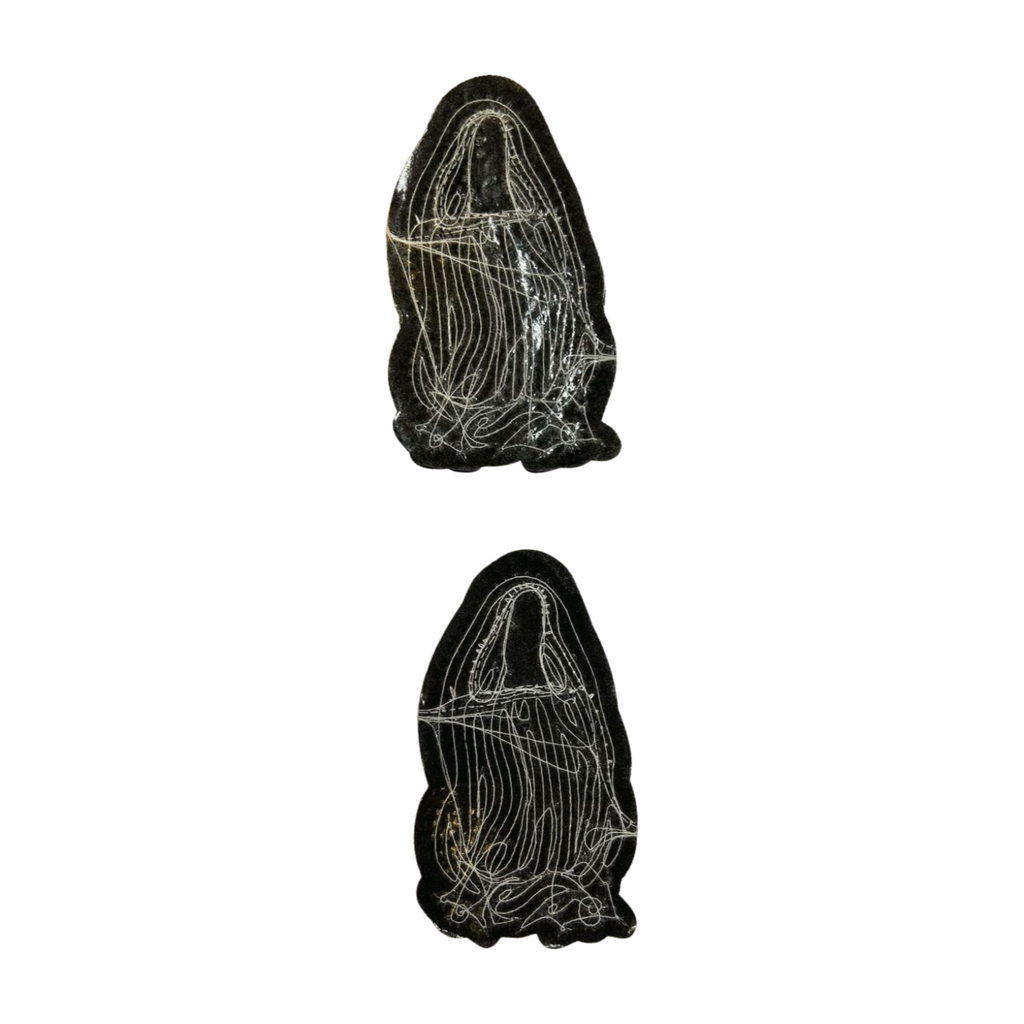 Parche Bordado Lentejuela Termoadhesivo Artesanal Virgen Guadalupe Pequeña 2 PZ CH483 Fabian