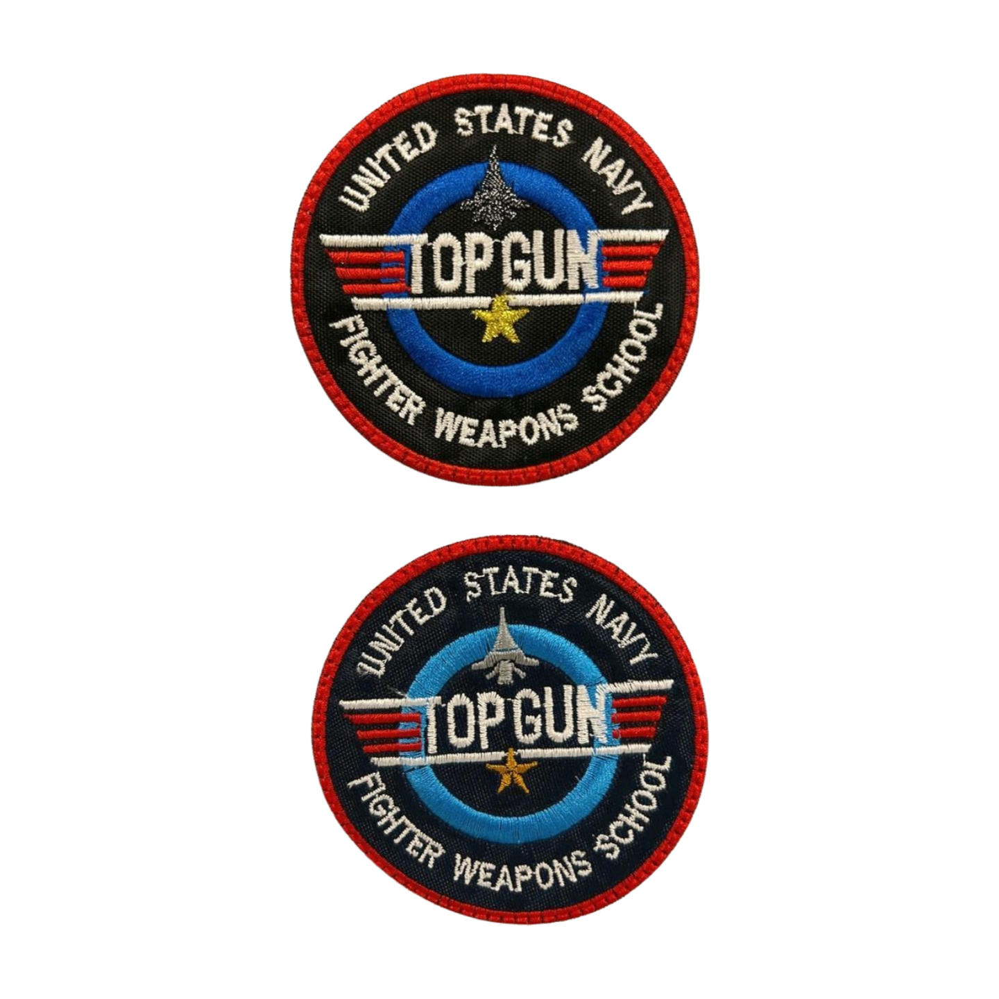 Parche Bordado Termoadhesivo Artesanal Top Gun 2 PZ CH67 - Peletería León