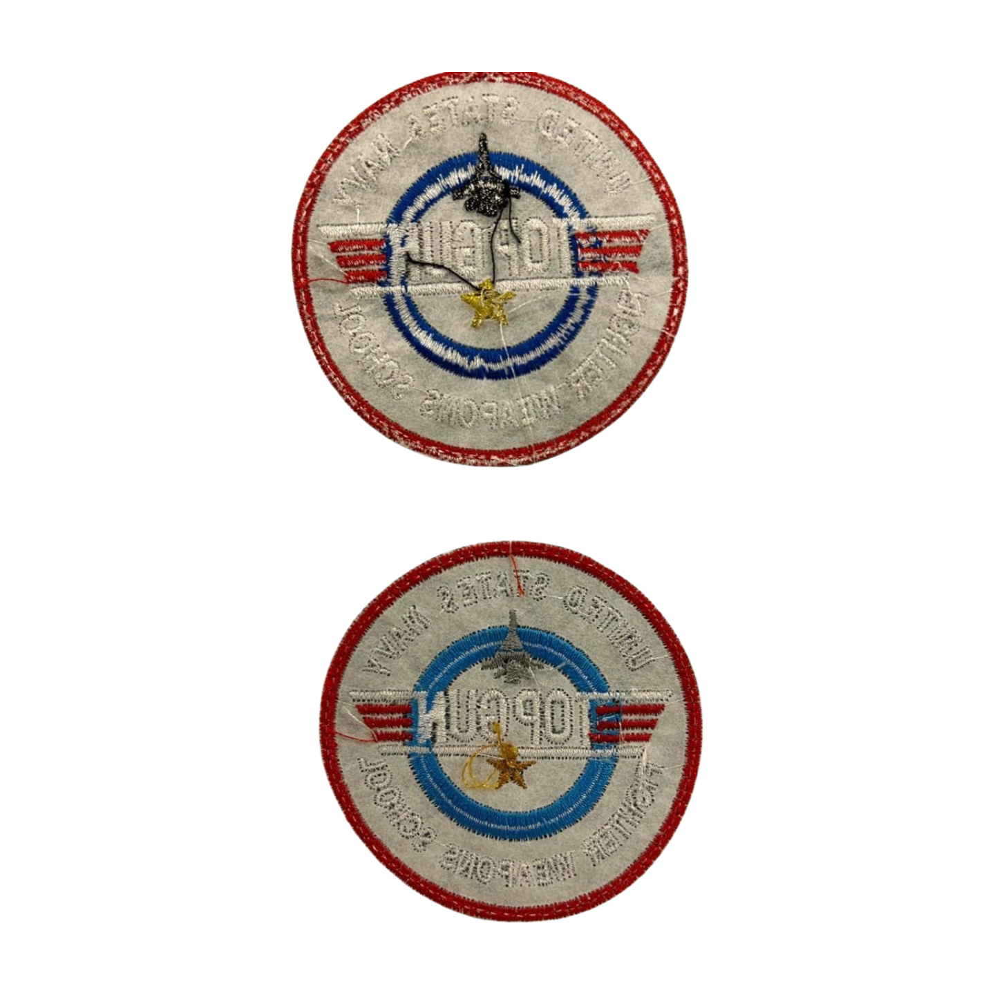 Parche Bordado Termoadhesivo Artesanal Top Gun 2 PZ CH67 - Peletería León