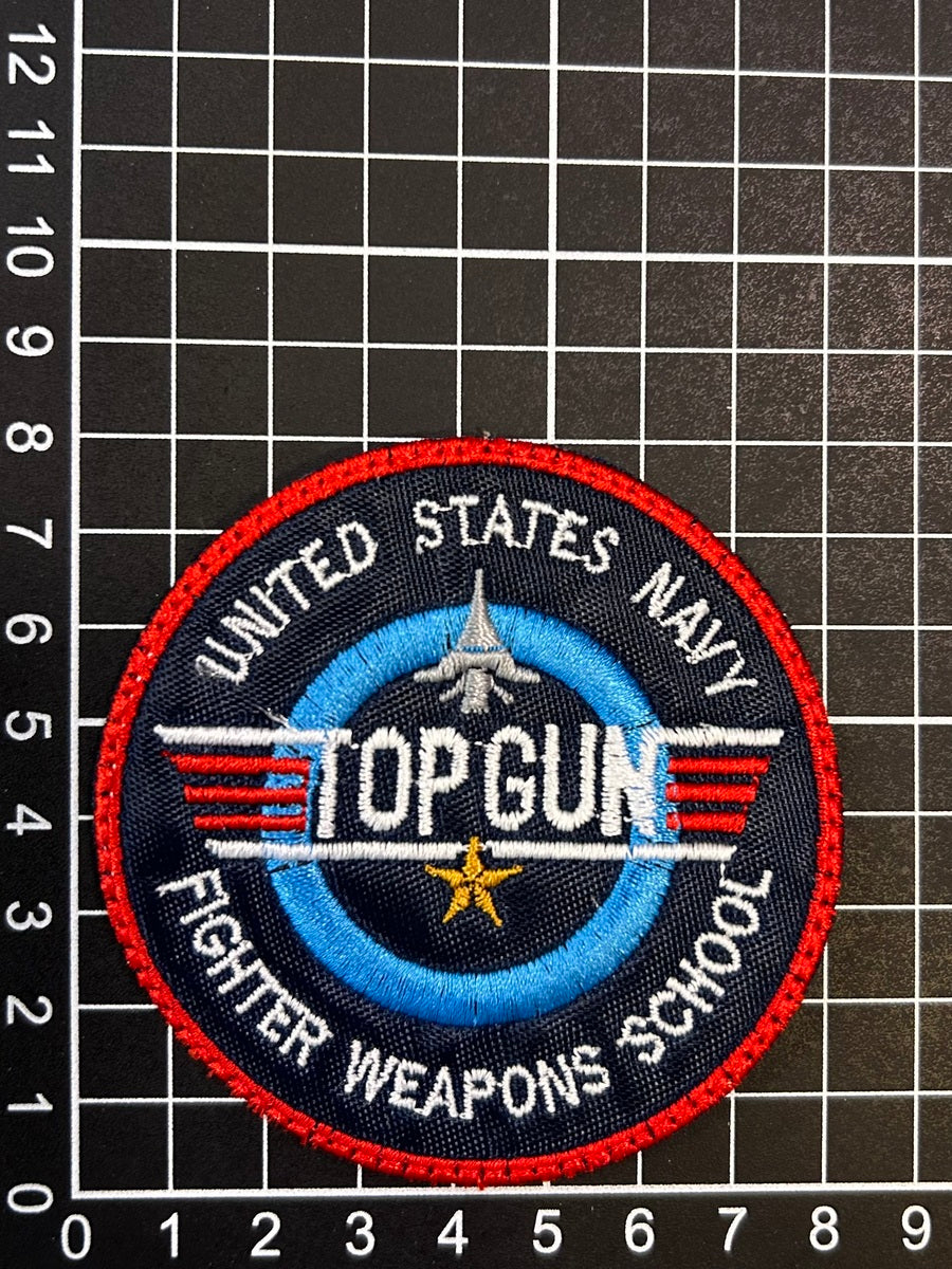 Parche Bordado Termoadhesivo Artesanal Top Gun 2 PZ CH67 Fabian