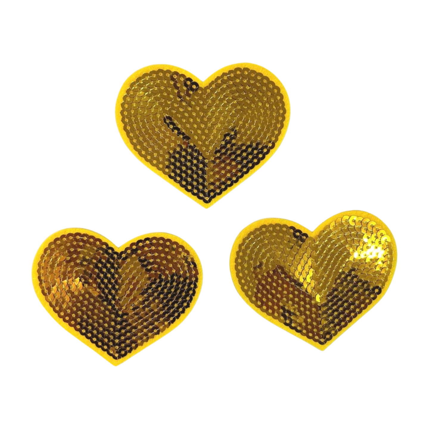 Parche Bordado Termoadhesivo Corazones Pequeños 3 PZ CHC - Peletería León