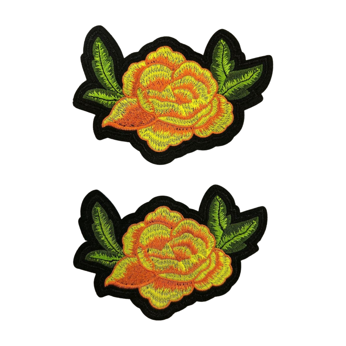 Parche Bordado Lentejuela Termoadhesivo Flor Colorida Pequeñas 2 PZ CH342 Ariel