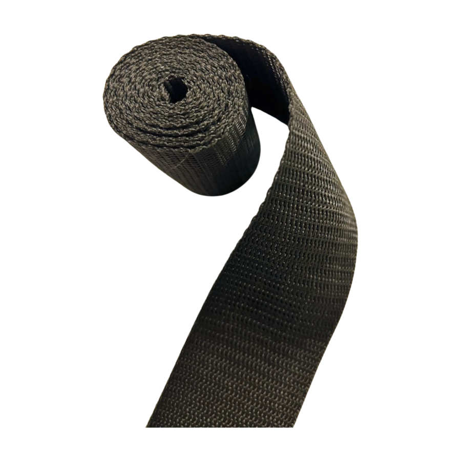 Cinta Rollo Polipropileno para Mochila, 10 mts Color Negro en Varias Medidas Szu Jung Hung