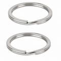 Argollas Planas Llavero, Aros Metal Reforzados 100 Pz Surtidora