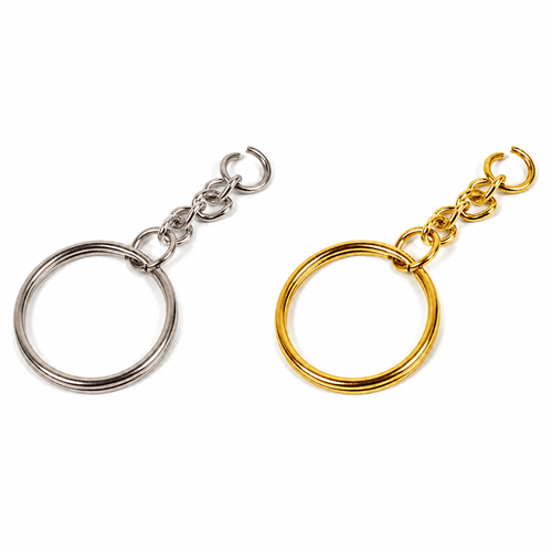 Argollas Para Llavero 100 Pzas (2.4cm) Dorado y Plateado Cesar
