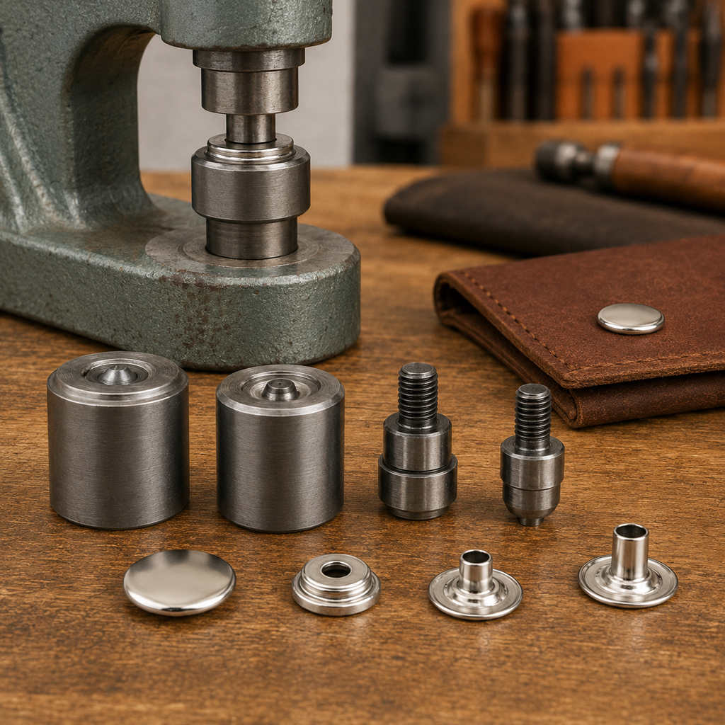 Juego De Dados Para Broche De Presión RT Para Máquina Manual Cesar