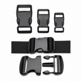 Broches de Liberación Lateral de Plástico Negro para Mochilas y Correas en Varios Tamaños 100 pz RT