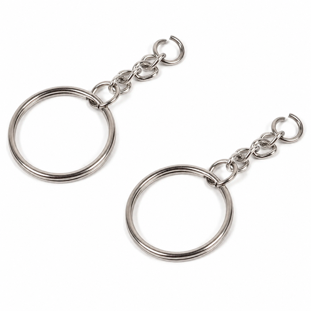 Argollas Para Llavero 100 Pzas (1.9cm) Dorado y Plateado Cesar