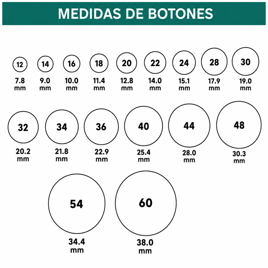 Botón Pasta 2 Hoyos No. 36 (22.9mm) Paq 1728pz Dif Colores Peletería León