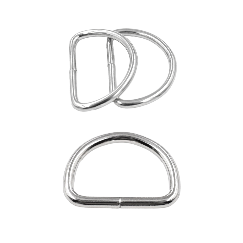 Media Argolla Metálica Resistente sin Soldar 1000 Piezas Color Plata RT