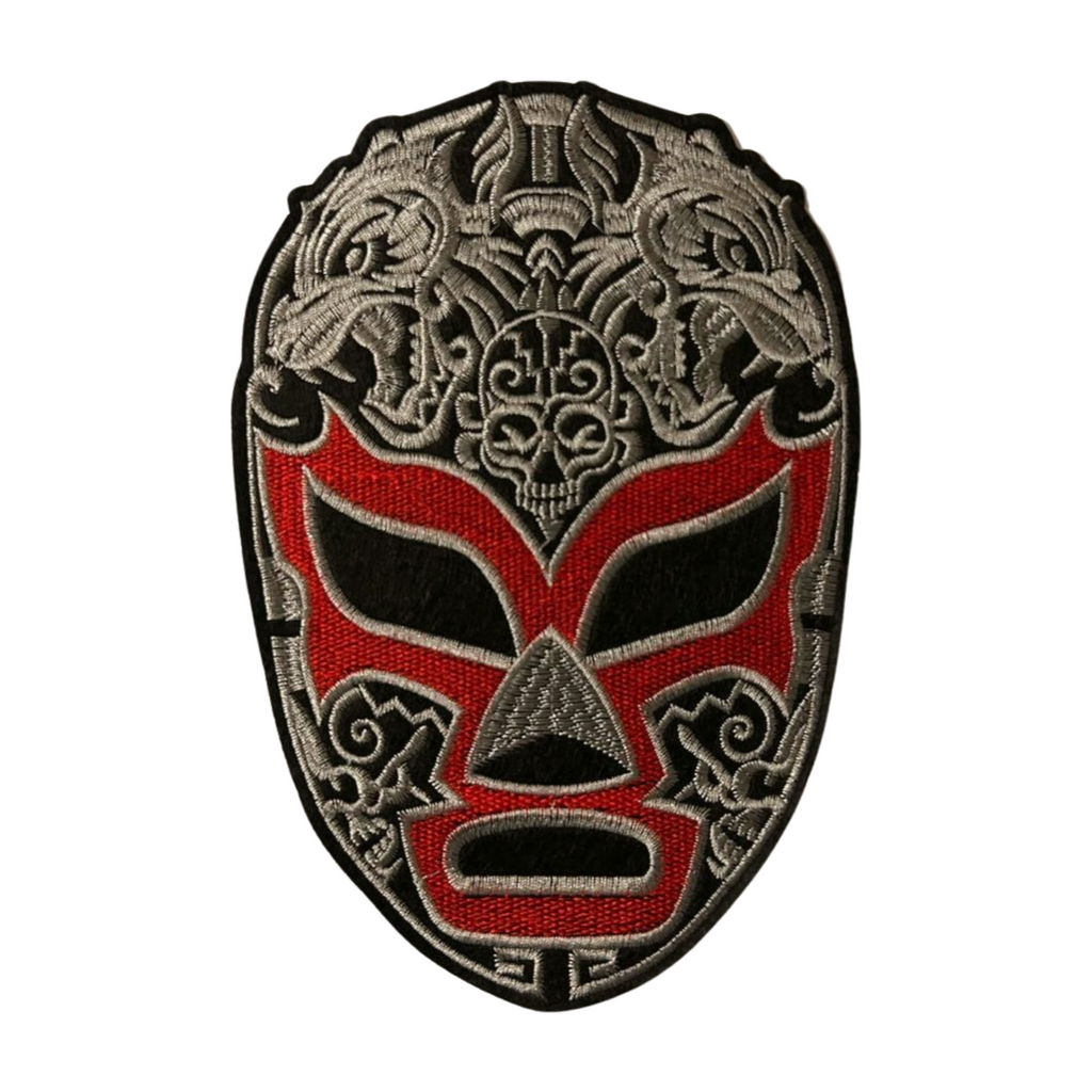 Parche Bordado Termoadhesivo para Ropa de Máscara Luchador 1 PZ E17 - Peletería León