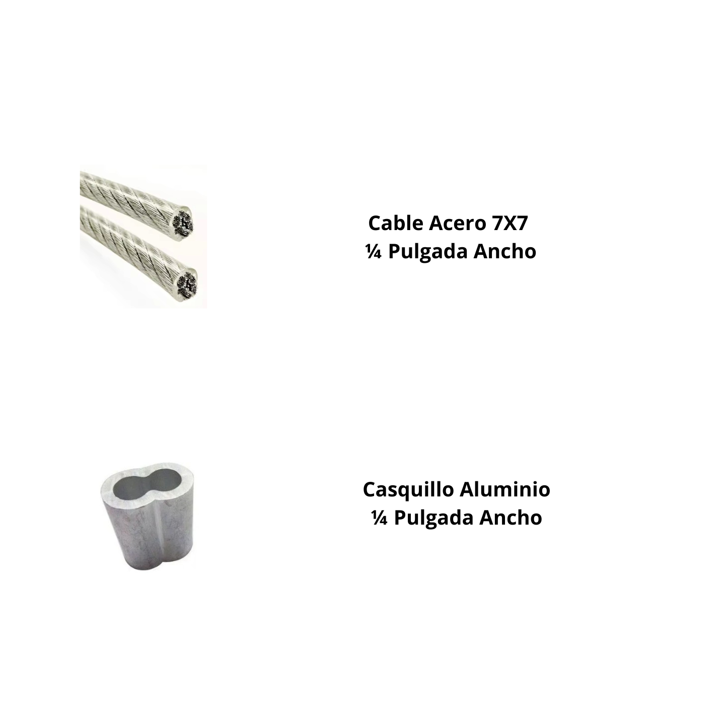 Extensión Doble Para Correa Perro Cable Acero Uso Rudo 50 Cm Miguel