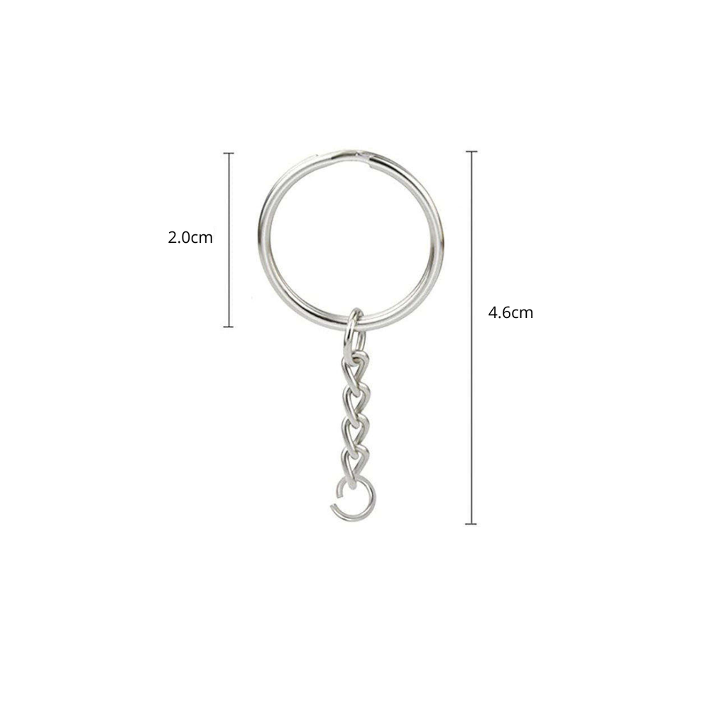 Argollas Para Llavero 100 Pzas (1.9cm) Dorado y Plateado Cesar