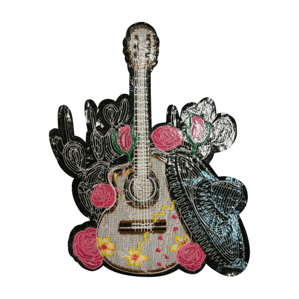 Parche de Lentejuela Termoadhesivo Guitarra 1 PZ M66 Ariel