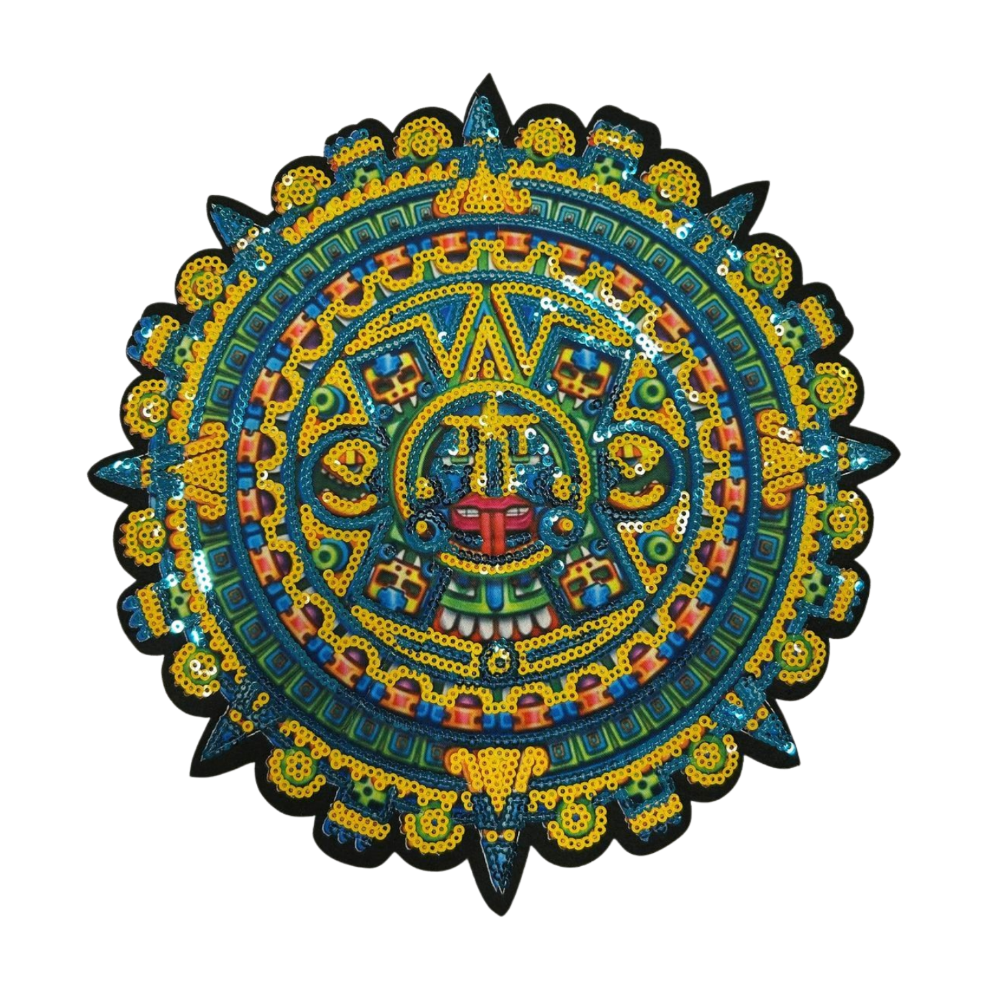 Parche Bordado Termoadhesivo Calendario Prehispánico 1 PZ M70 Ariel