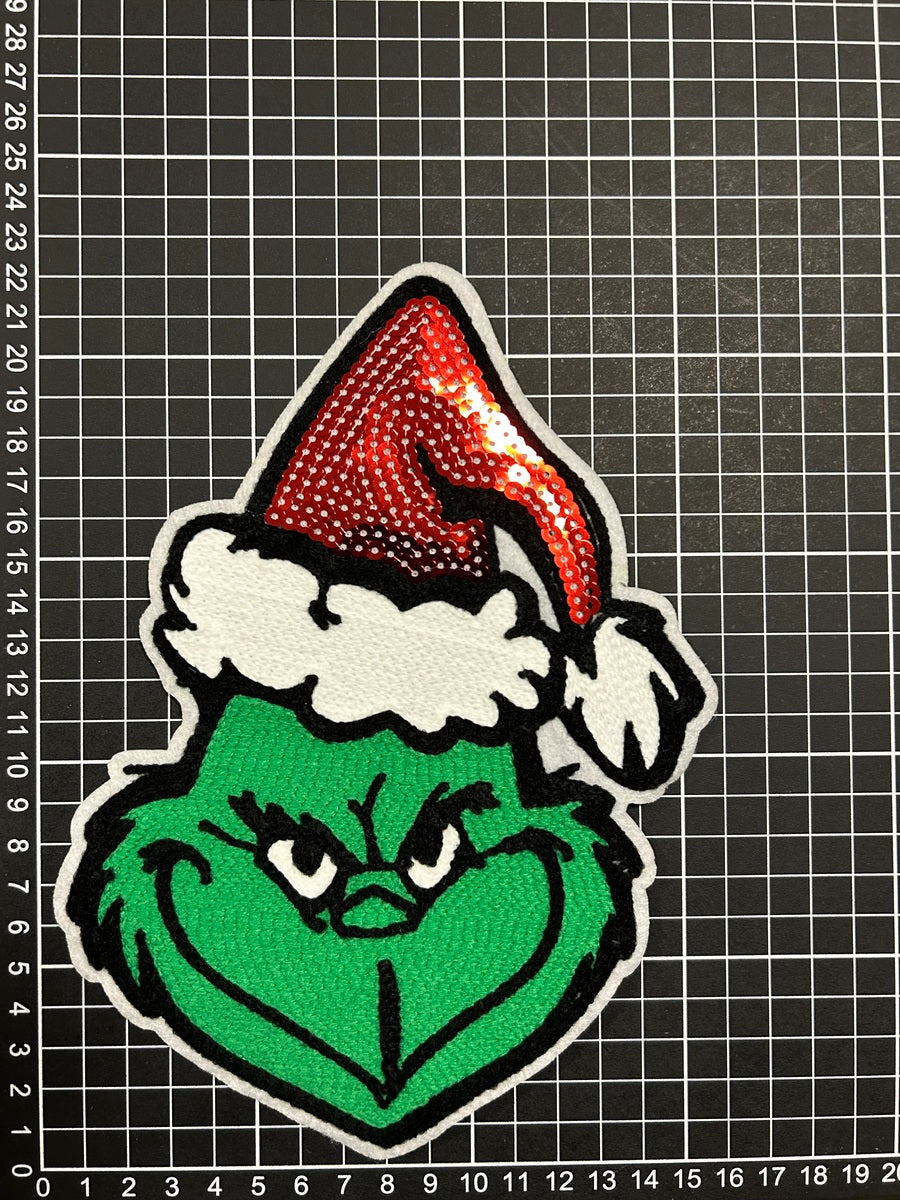 Parche Bordado Termoadhesivo Navidad Grinch 1 PZ N19 Ariel