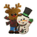 Parche Bordado Termoadhesivo Navidad Reno Muñeco Nieve 1 PZ N40 - Peletería León