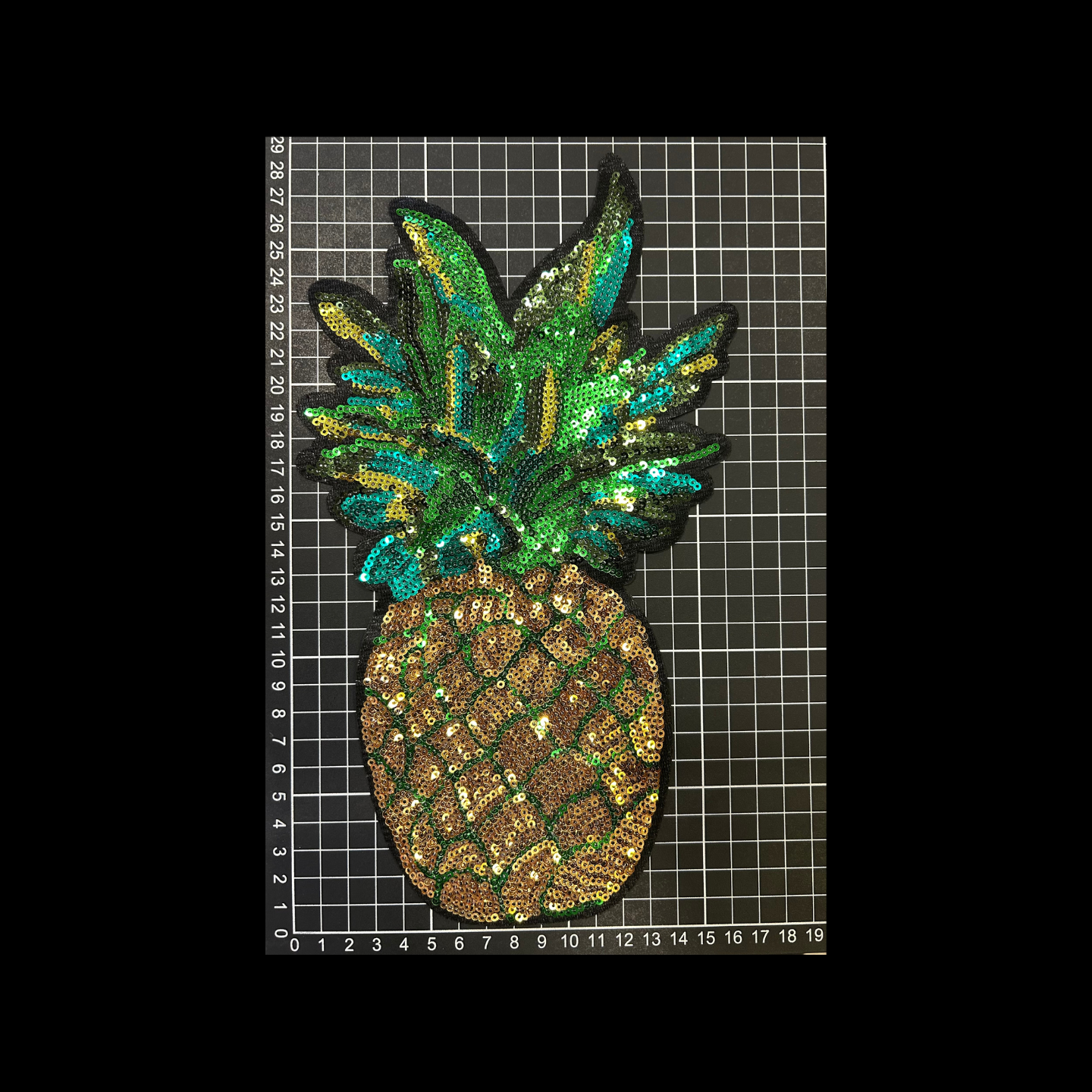 Parche Bordado Lentejuela Termoadhesivo Piña 1 PZ N49 Ariel