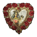 Parche Bordado Lentejuela Termoadhesivo Corazón Virgen 1 PZ N50 Ariel