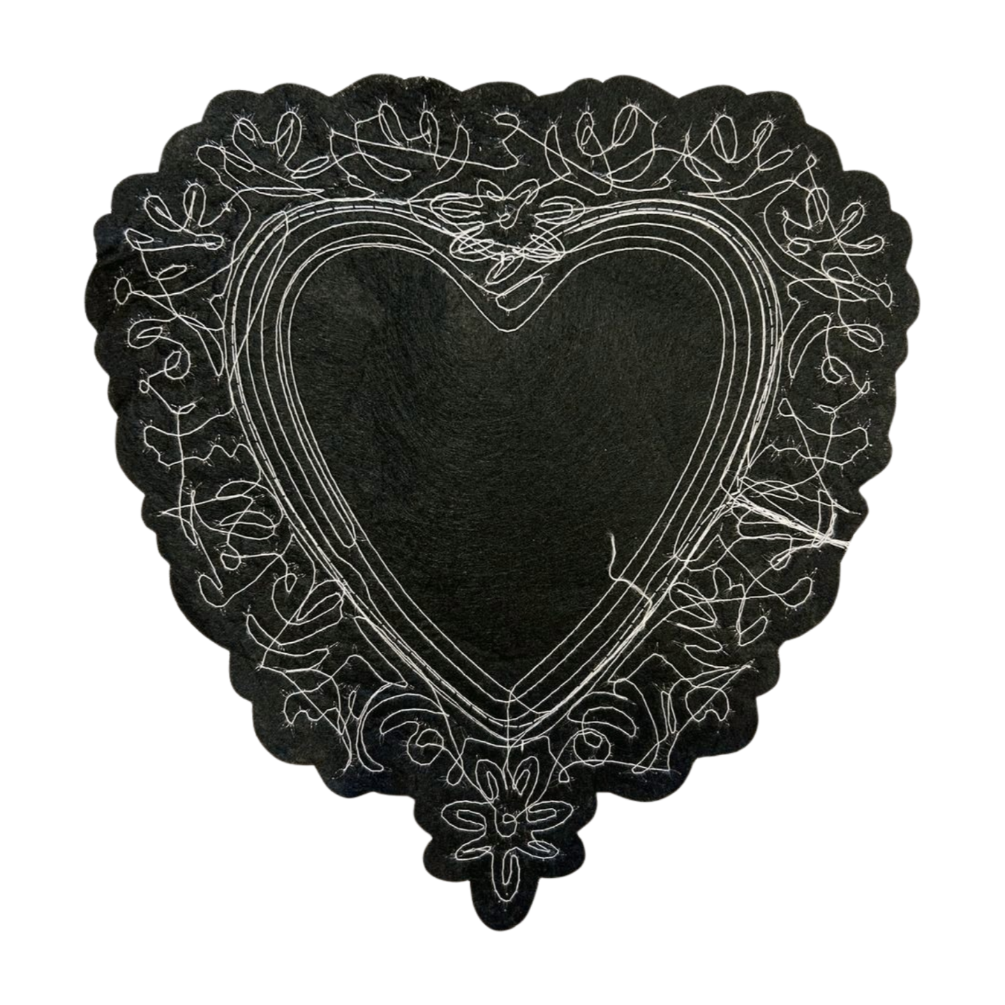 Parche Bordado Lentejuela Termoadhesivo Corazón Virgen 1 PZ N50 Ariel