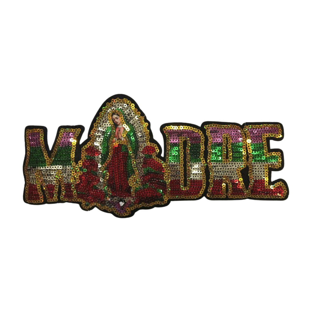 Parche Bordado Lentejuela Termoadhesivo Virgen Madre 1 PZ N51 Ariel