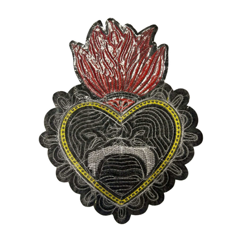 Parche Bordado Lentejuela Termoadhesivo Sagrado Corazón 1 PZ N55 Ariel