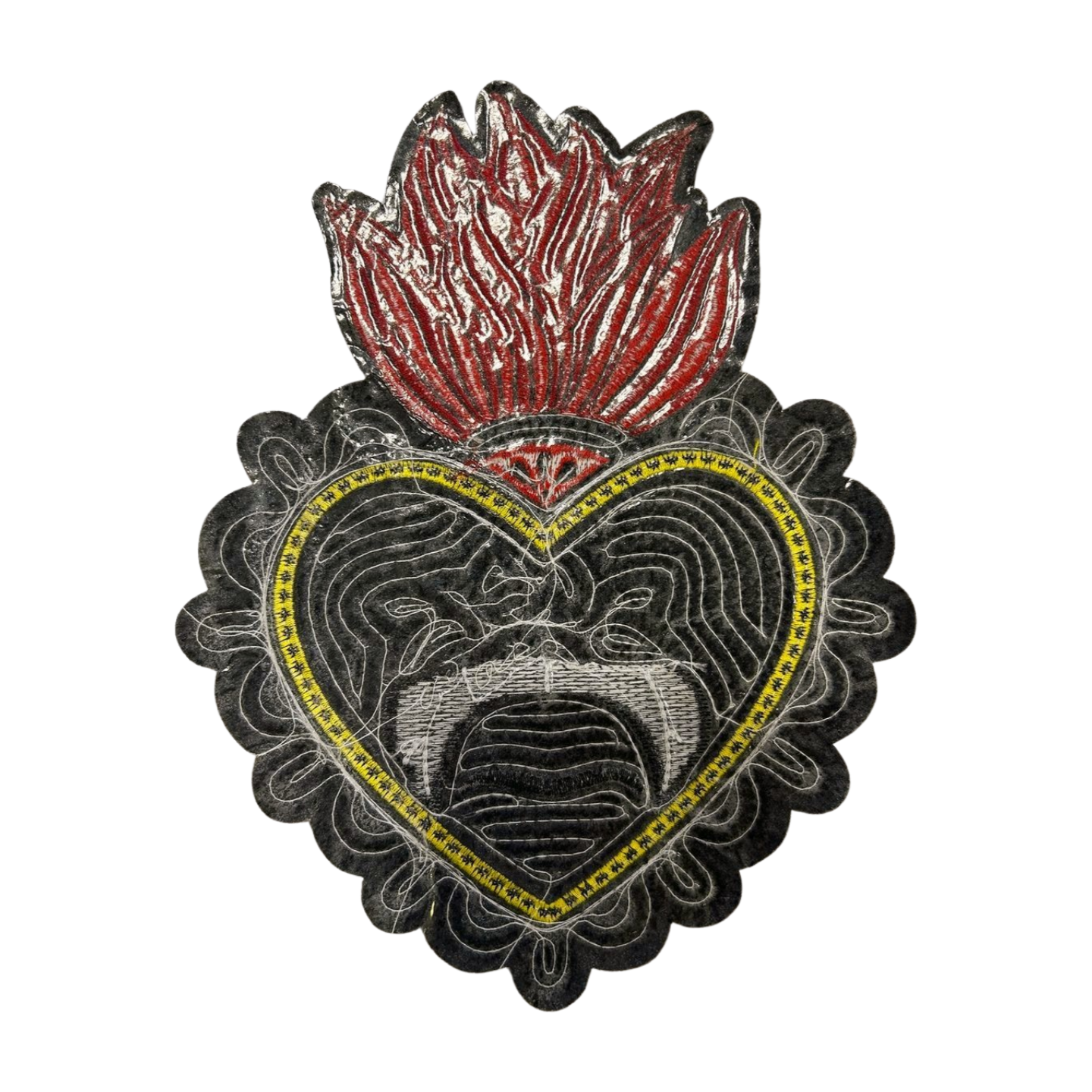 Parche Bordado Lentejuela Termoadhesivo Sagrado Corazón 1 PZ N55 Ariel