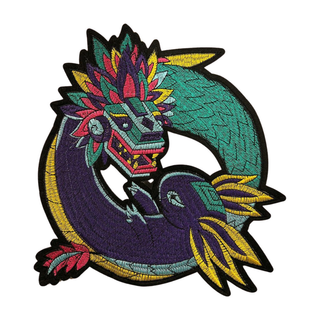 Parche Bordado Termoadhesivo Ajolote Prehispánico 1 PZ P106 - Peletería León