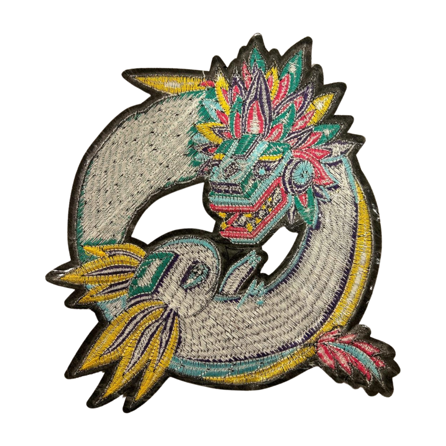 Parche Bordado Termoadhesivo Ajolote Prehispánico 1 PZ P106 - Peletería León