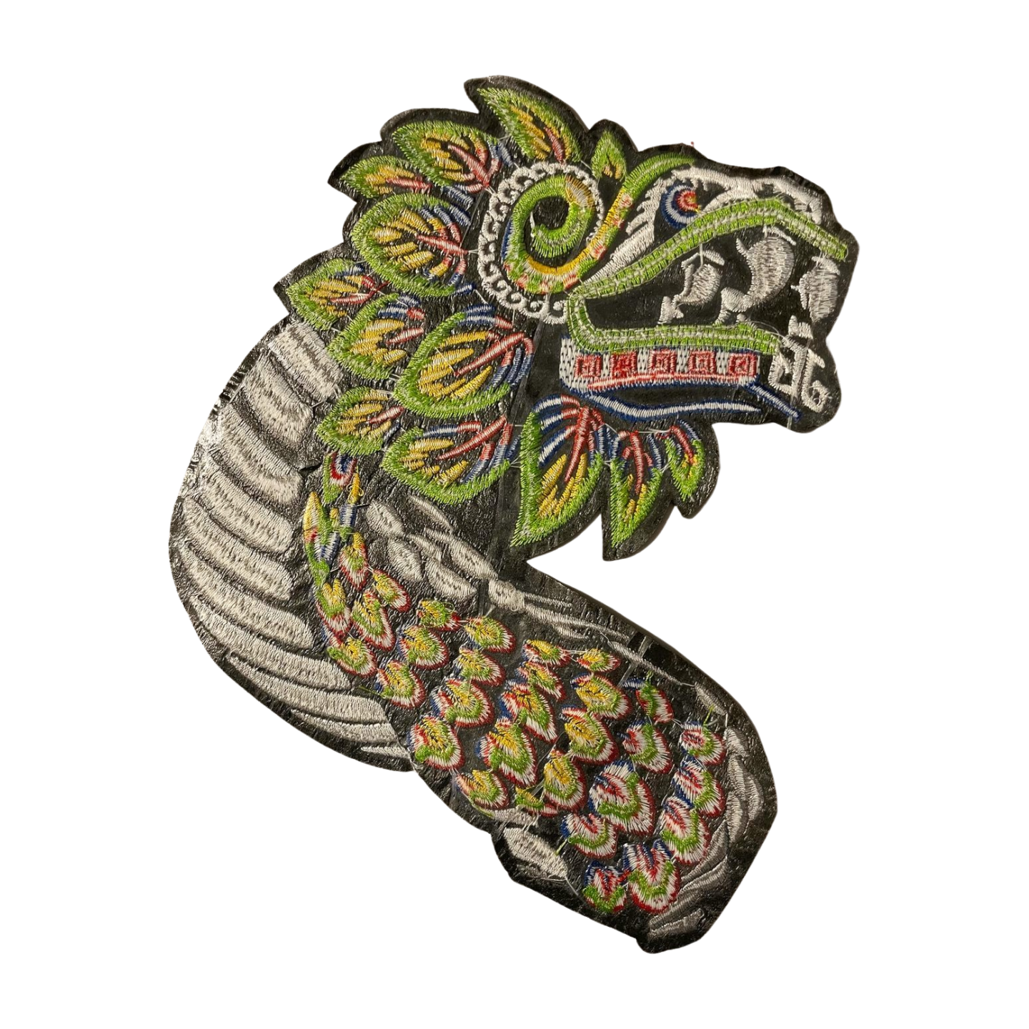 Parche Bordado Termoadhesivo Serpiente Quetzalcoatl 1 PZ P12 - Peletería León