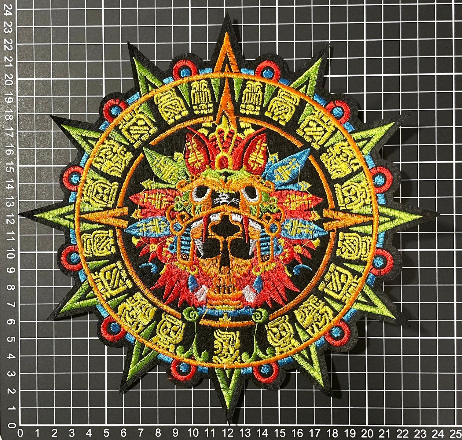 Parche Bordado Termoadhesivo Calendario Prehispánico 1 PZ P16 Ariel