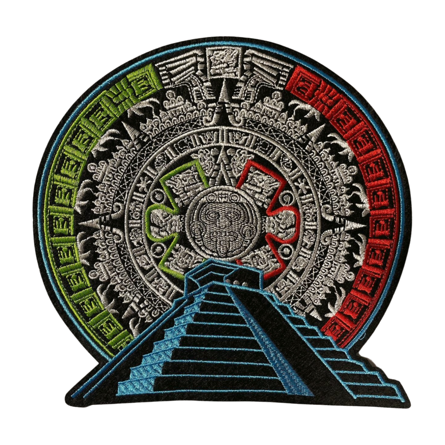 Parche Bordado Termoadhesivo Calendario Pirámide 1 PZ P17 - Peletería León