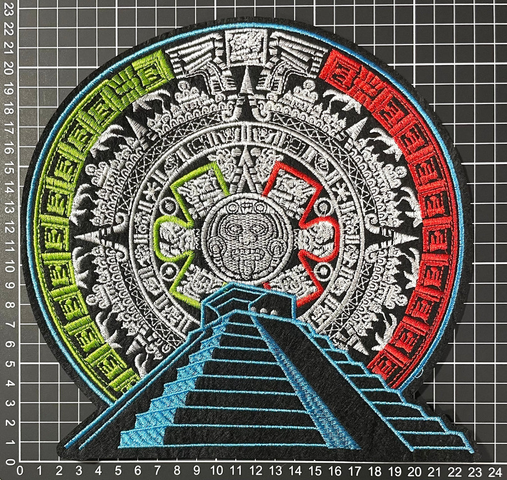 Parche Bordado Termoadhesivo Calendario Pirámide 1 PZ P17 - Peletería León