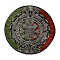 Parche Bordado Termoadhesivo para Ropa de Calendario Maya 1 PZ P18 - Peletería León