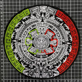 Parche Bordado Termoadhesivo para Ropa de Calendario Maya 1 PZ P18 - Peletería León