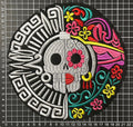 Parche Bordado Termoadhesivo para Ropa de Día de Muertos Calavera 1 PZ P19 - Peletería León