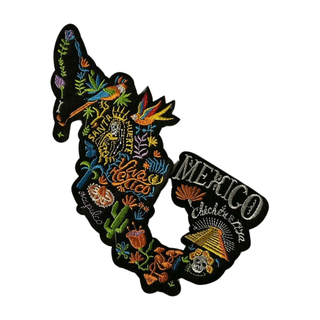 Parche Bordado Termoadhesivo de Mapa República Mexicana 1 PZ P20 Ariel