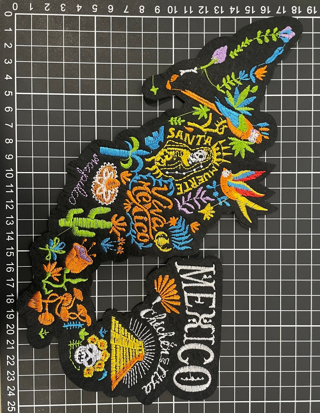 Parche Bordado Termoadhesivo de Mapa República Mexicana 1 PZ P20 Ariel
