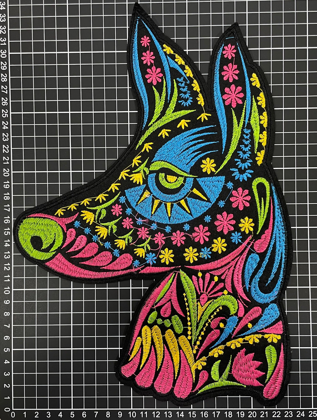 Parche Bordado Termoadhesivo de Xoloitzcuintle 1 PZ P25 - Peletería León