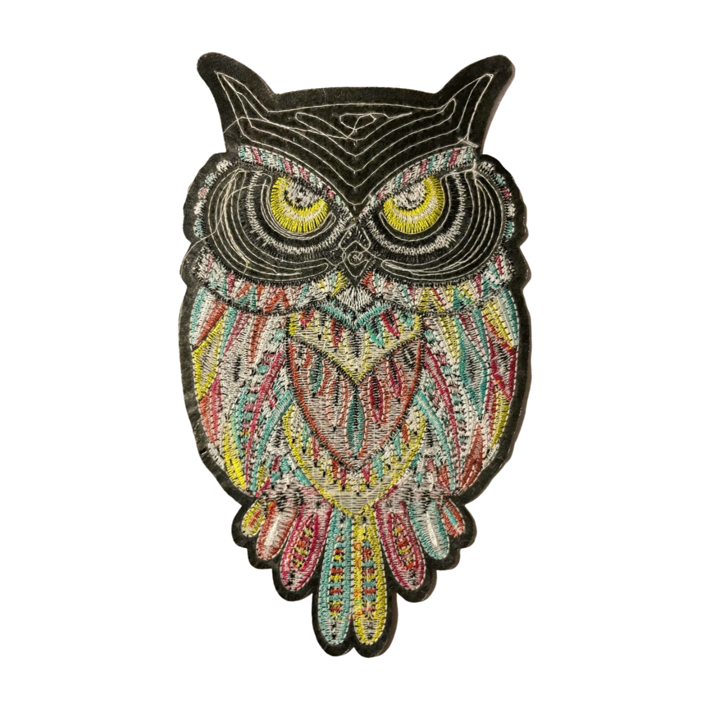 Parche Bordado Lentejuela Termoadhesivo Búho 1 PZ P26 - Peletería León
