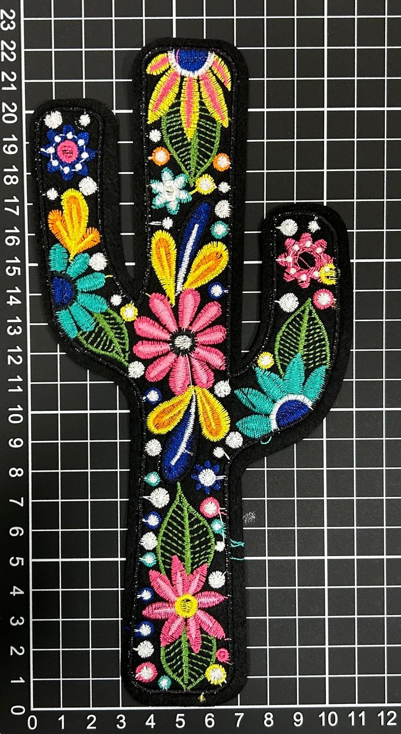 Parche Bordado Termoadhesivo Cactus 1 PZ P48 - Peletería León