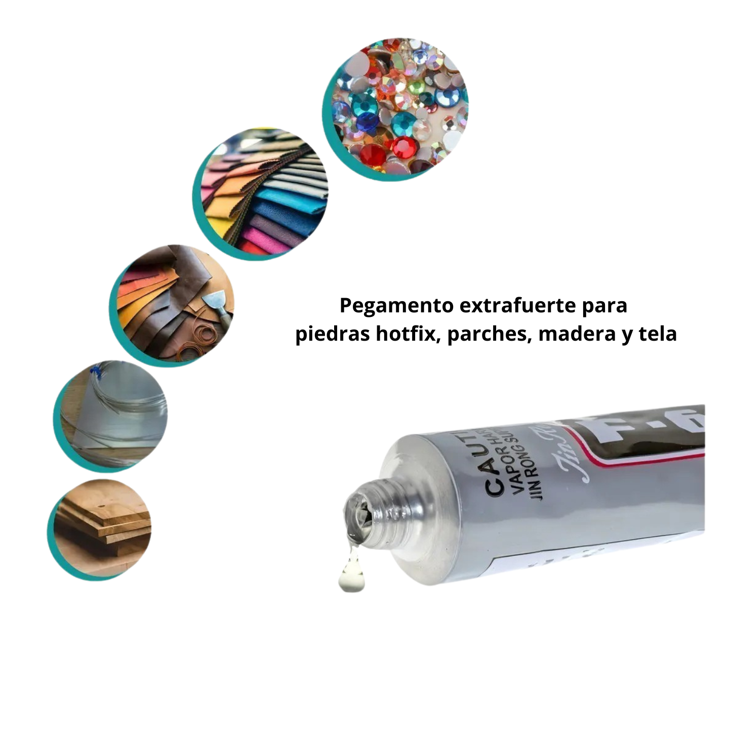 Pegamento F-6000 Transparente Manualidades Bisutería 50g Ariel
